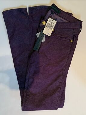 Juicy Couture Purple Skinny Fine Wale Corduroy pants, NWT 24